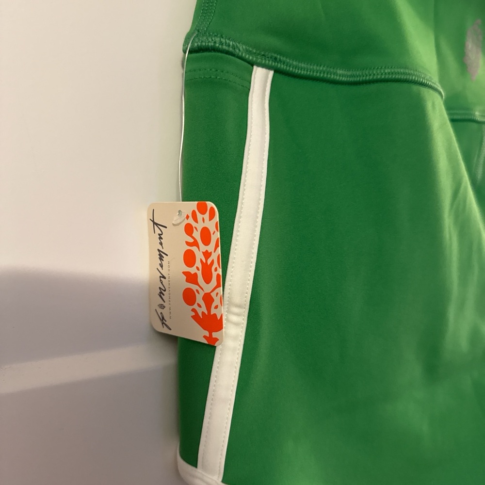 FP Movement by Free People Vibrant Green Shorts with White Accents - Picture 6 of 6